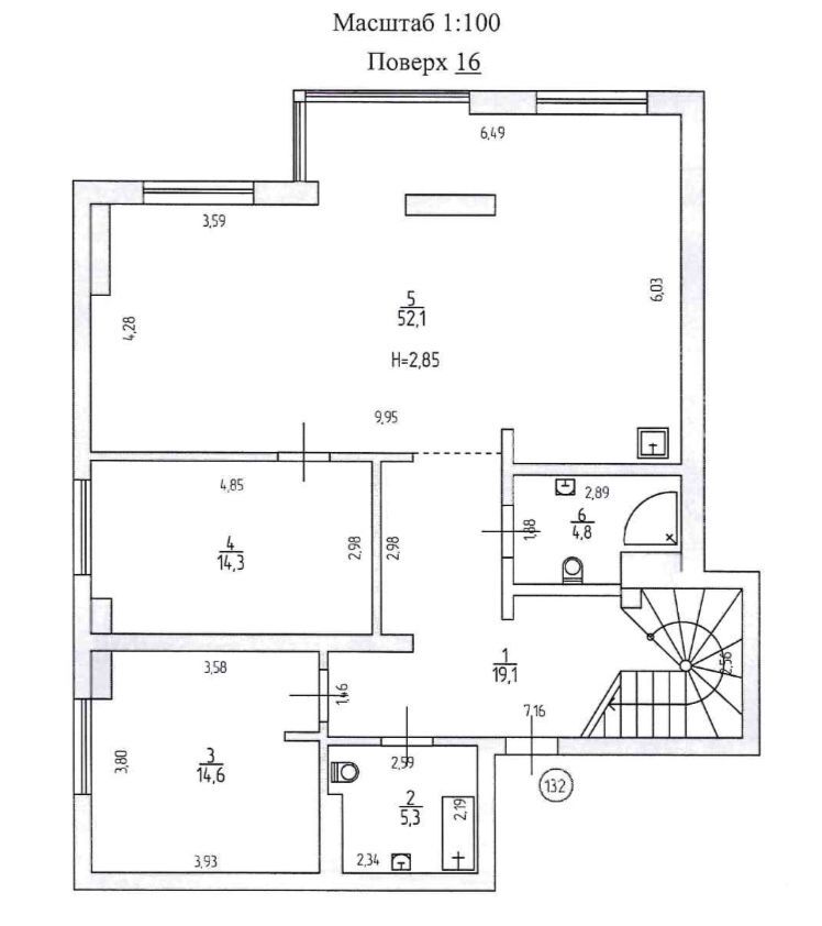 Продаж 4-кімнатної квартири 317 м²