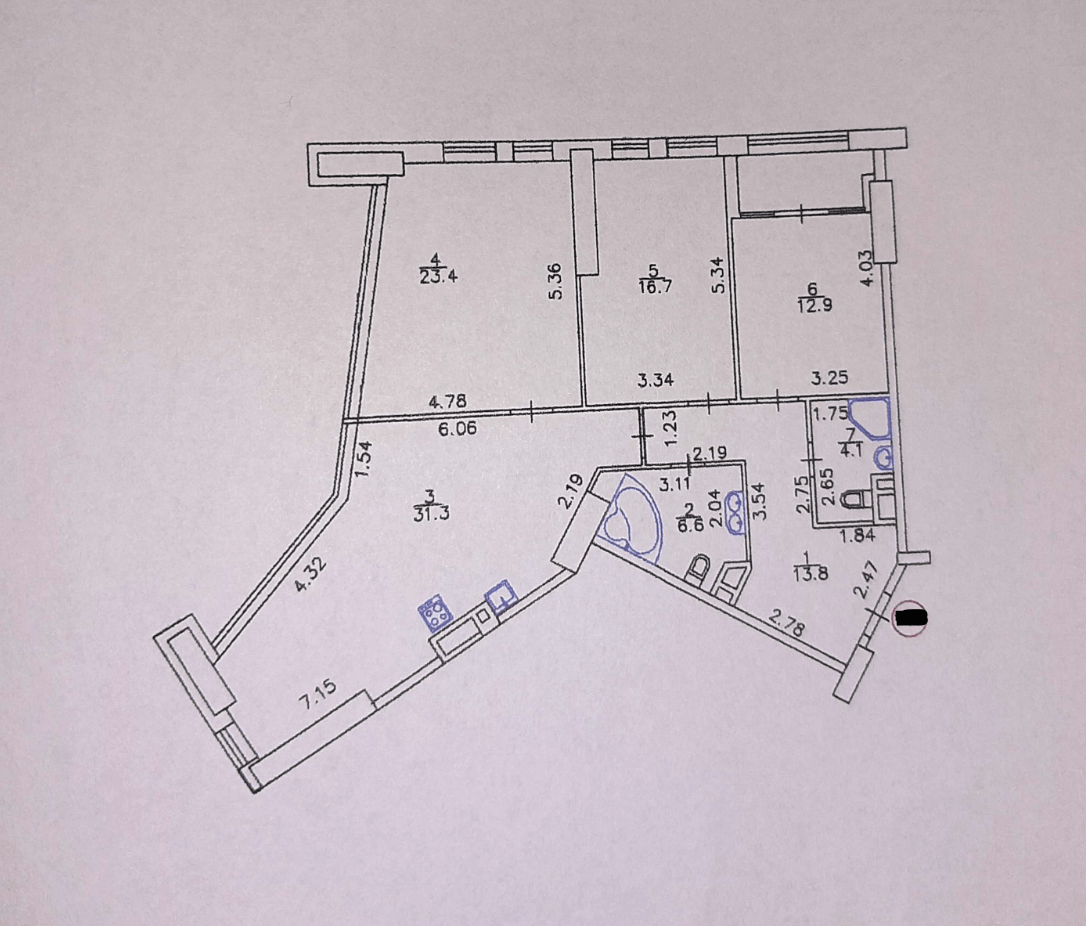 Продажа 3-комнатной квартиры 112 м²