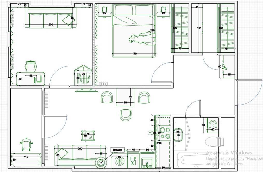 Продажа 2-комнатной квартиры 53 м²