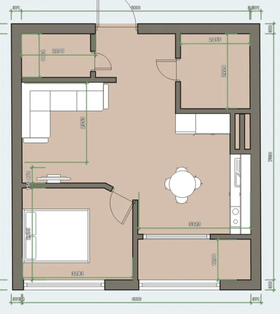 Продаж 1-кімнатної квартири 47 м²