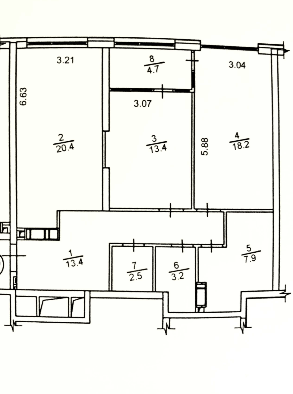 Продаж 2-кімнатної квартири 84 м²