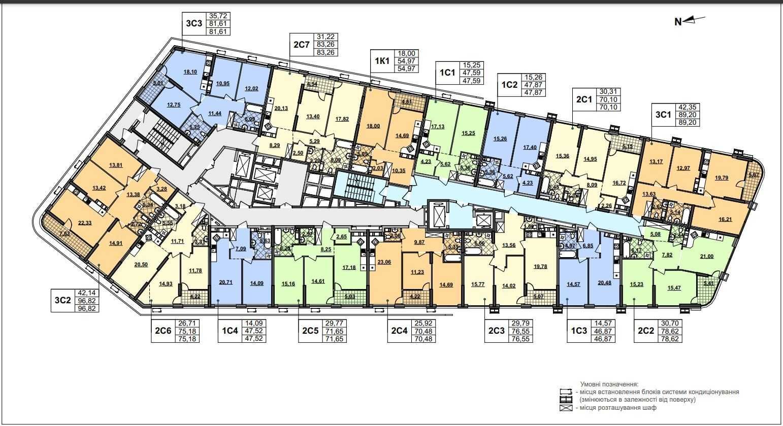 Продаж 2-кімнатної квартири 78 м²