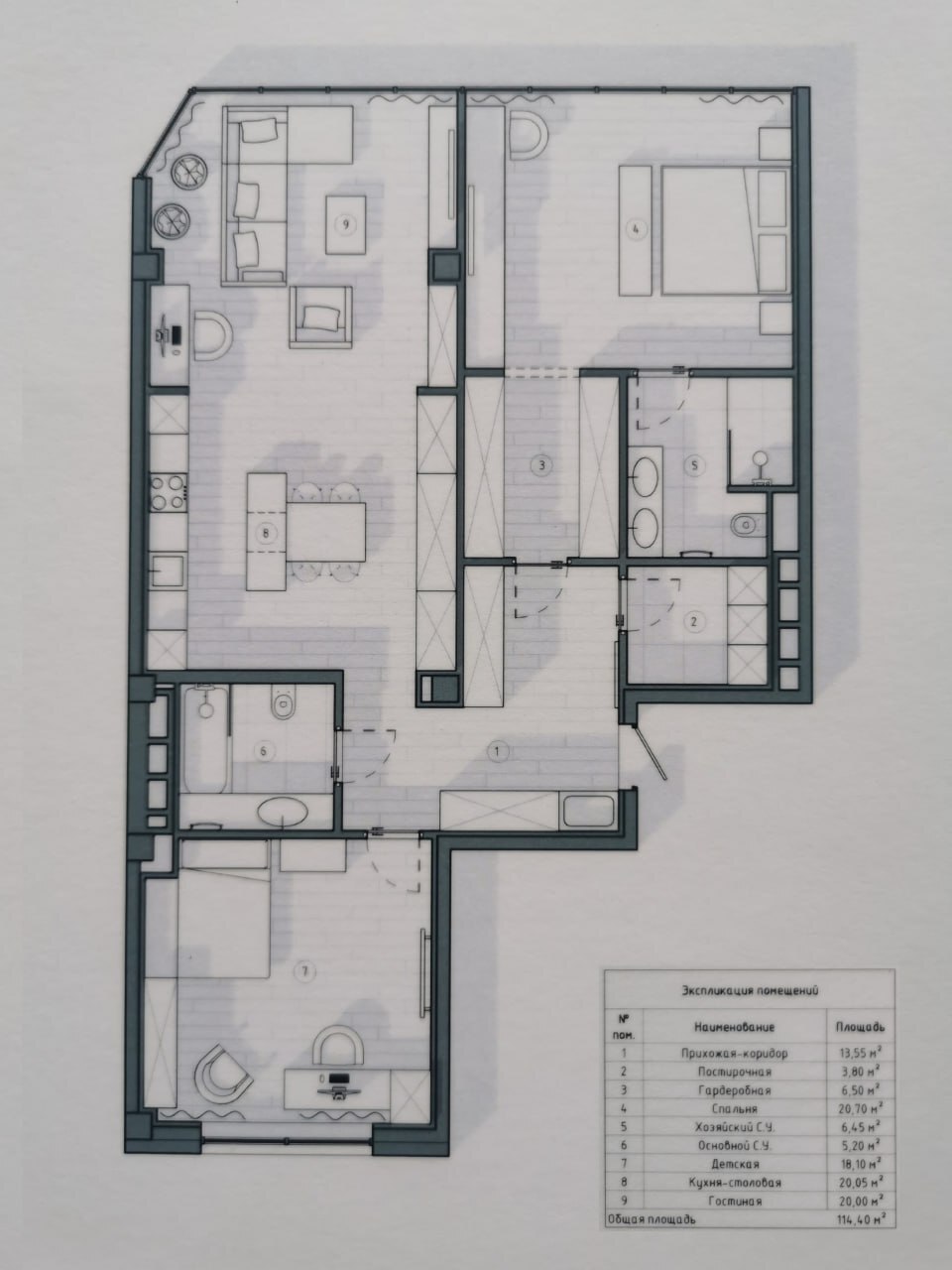 Продажа 3-комнатной квартиры 110 м², Гагарина просп.