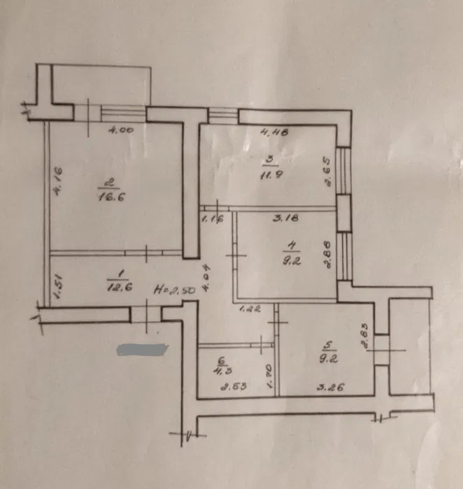 Продаж 3-кімнатної квартири 66 м²