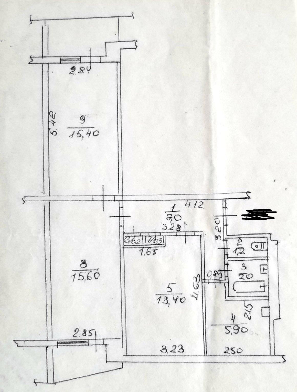 Продаж 3-кімнатної квартири 66 м²