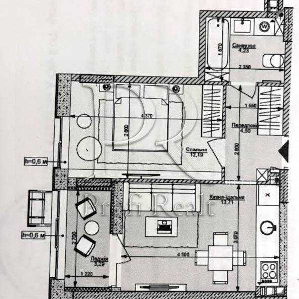 Продаж 1-кімнатної квартири 38 м², Салютна вул., 2