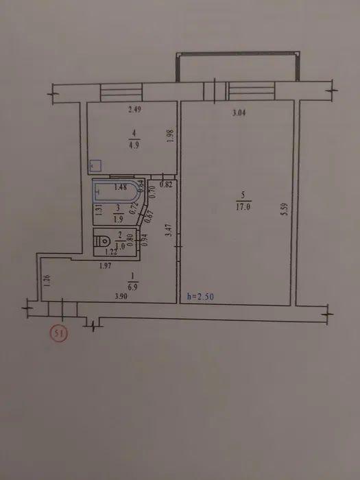 Продаж 1-кімнатної квартири 31 м², Соборності вул.