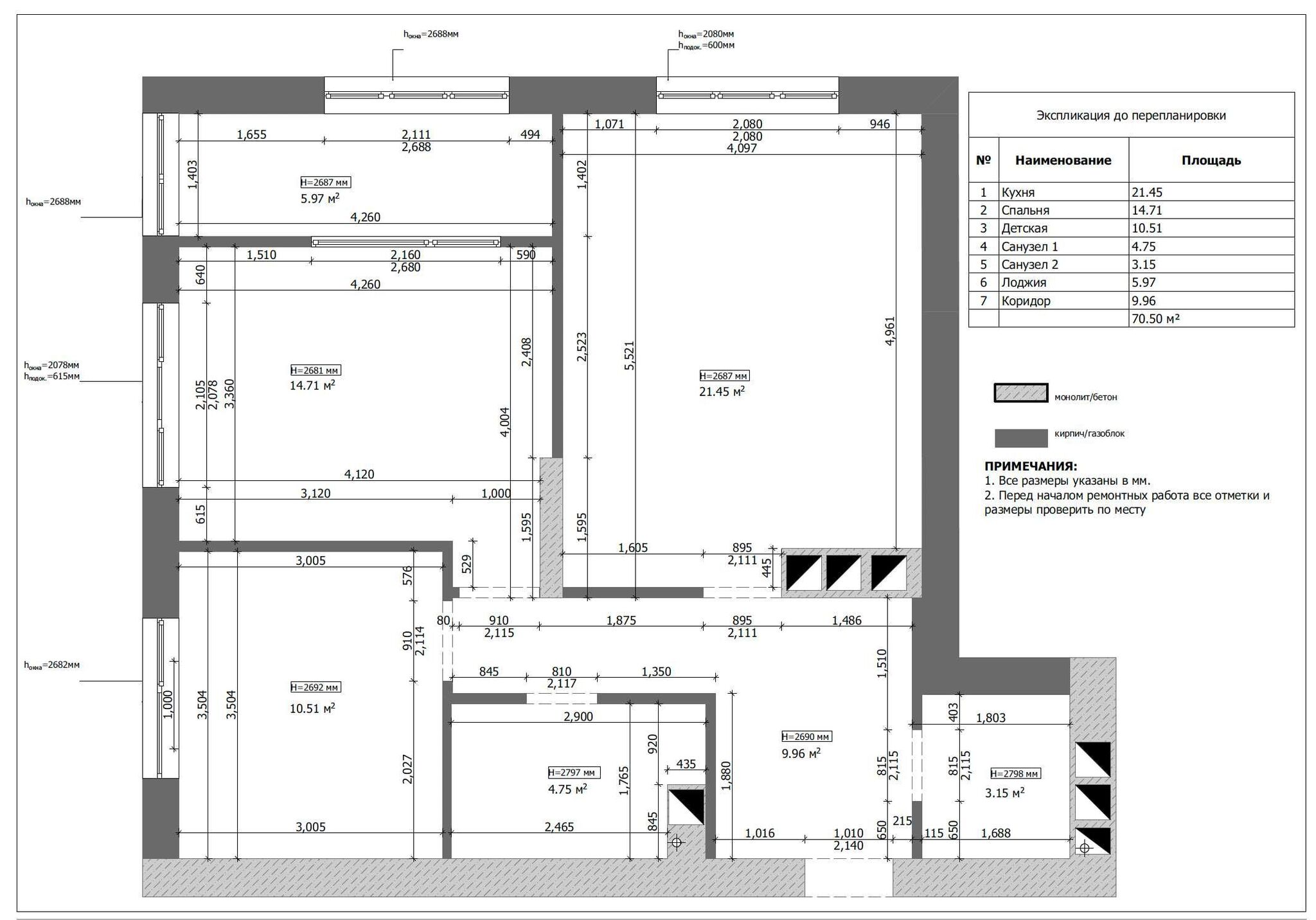 Продаж 2-кімнатної квартири 70 м²