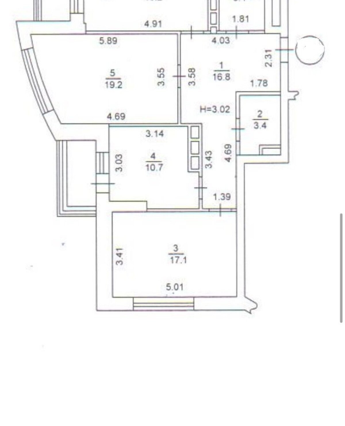 Продаж 3-кімнатної квартири 93 м²