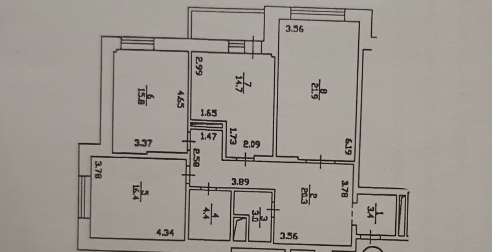 Продаж 3-кімнатної квартири 101 м²