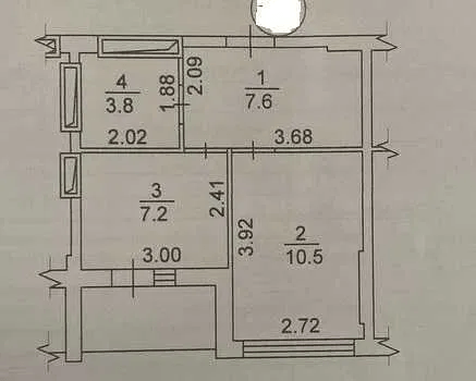 Продажа 1-комнатной квартиры 31 м²