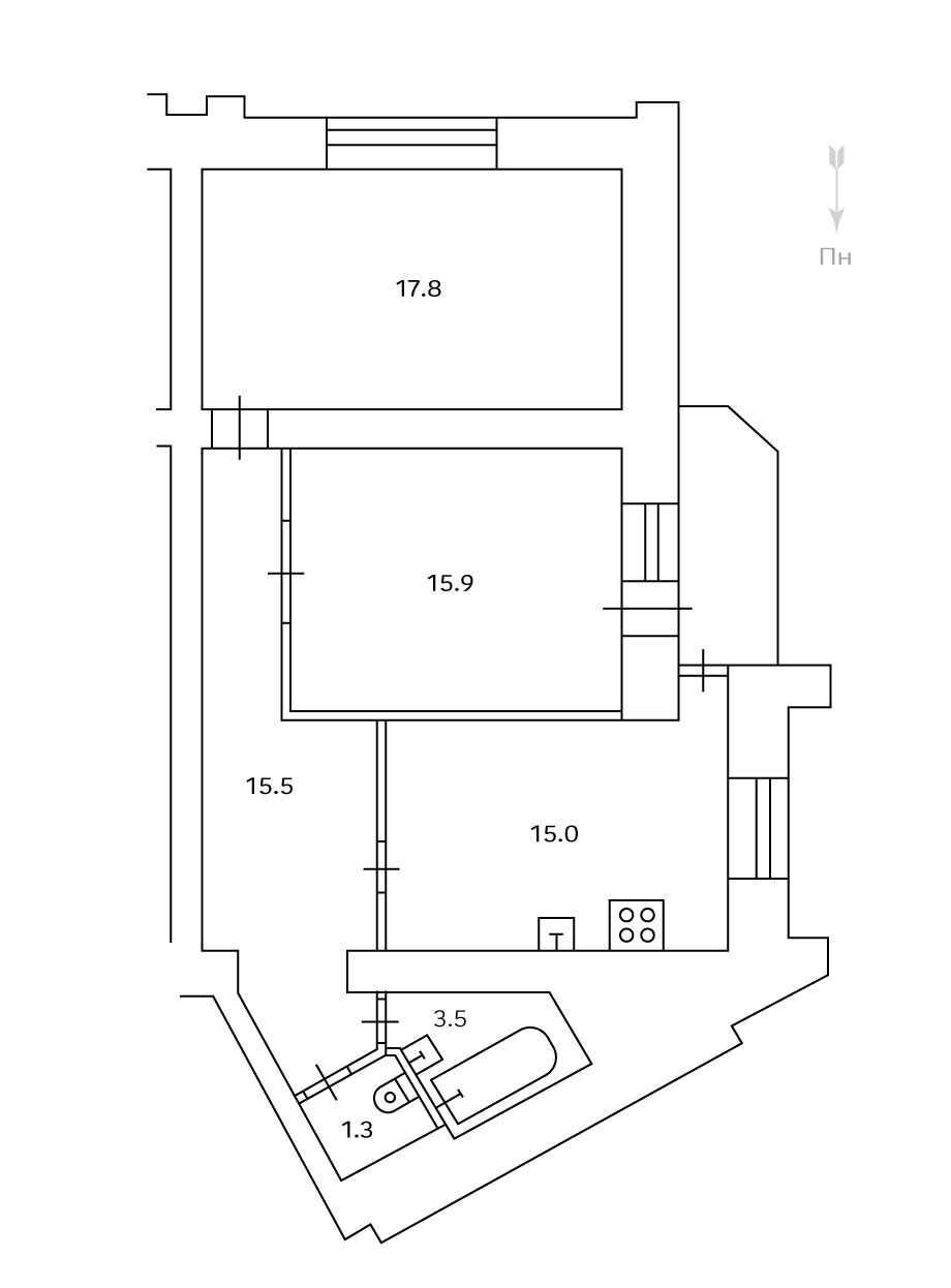 Продаж 2-кімнатної квартири 70 м²