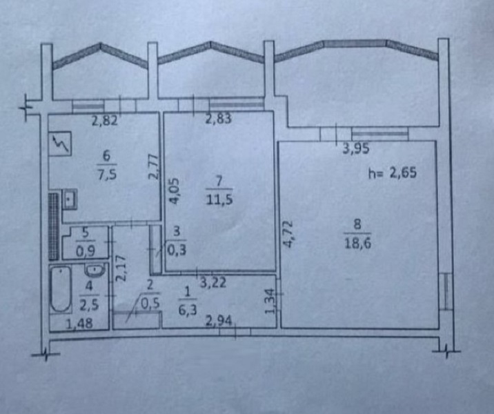 Продаж 2-кімнатної квартири 61 м², Семена Палія вул.