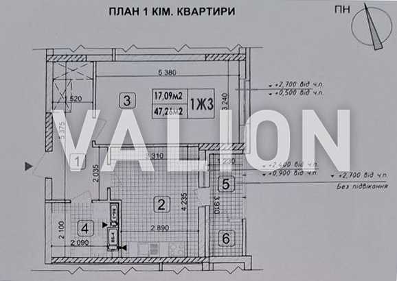 Продажа 1-комнатной квартиры 48 м², Ивана Выговского ул., 10Д