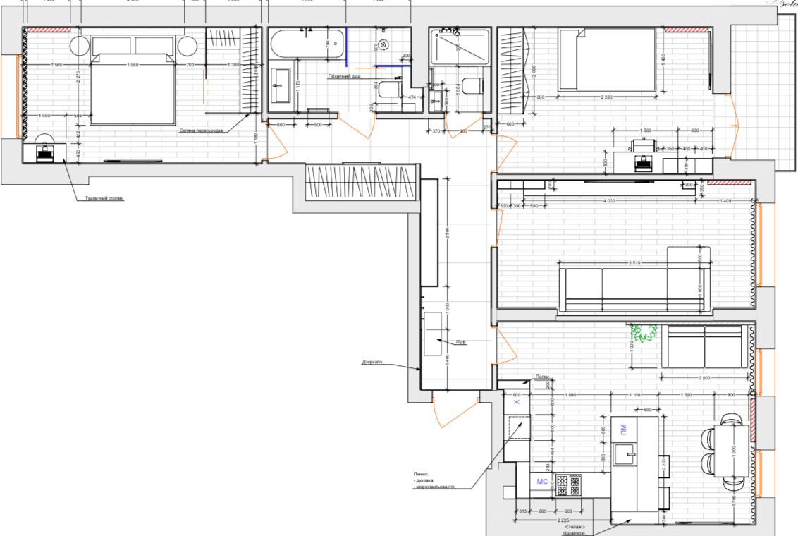 Продаж 3-кімнатної квартири 106 м², Університетська вул., 17А