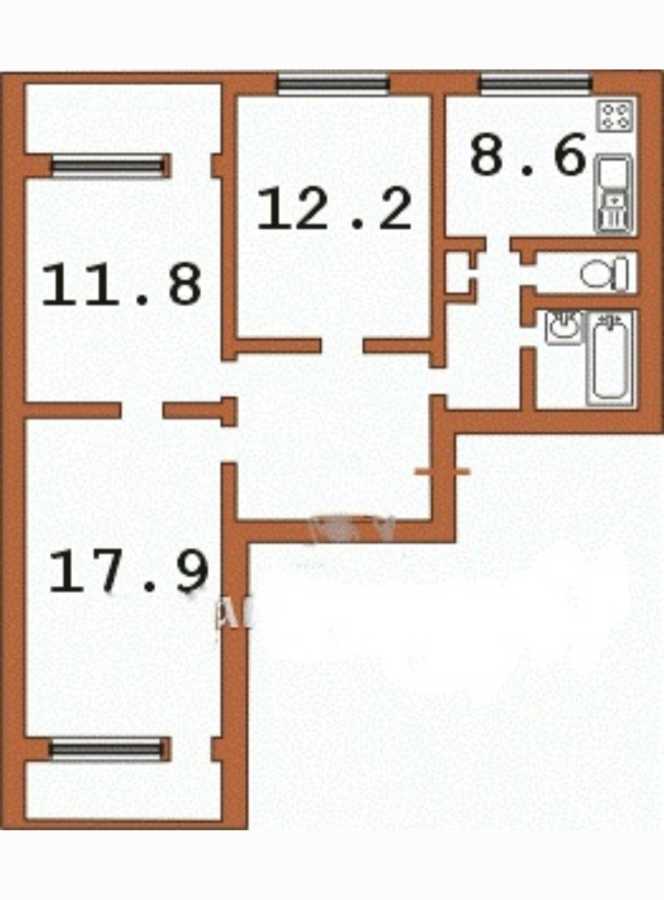 Продажа 3-комнатной квартиры 68 м², Сержа Лифаря ул., 3Б