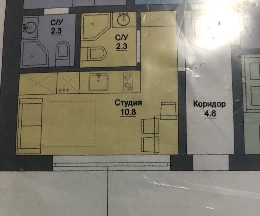 Продаж 1-кімнатної квартири 13.1 м², Строительный пров., пер.3