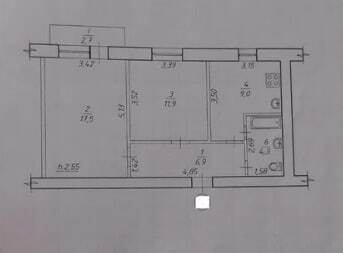 Продажа 2-комнатной квартиры 52.3 м², Гамалия ул.