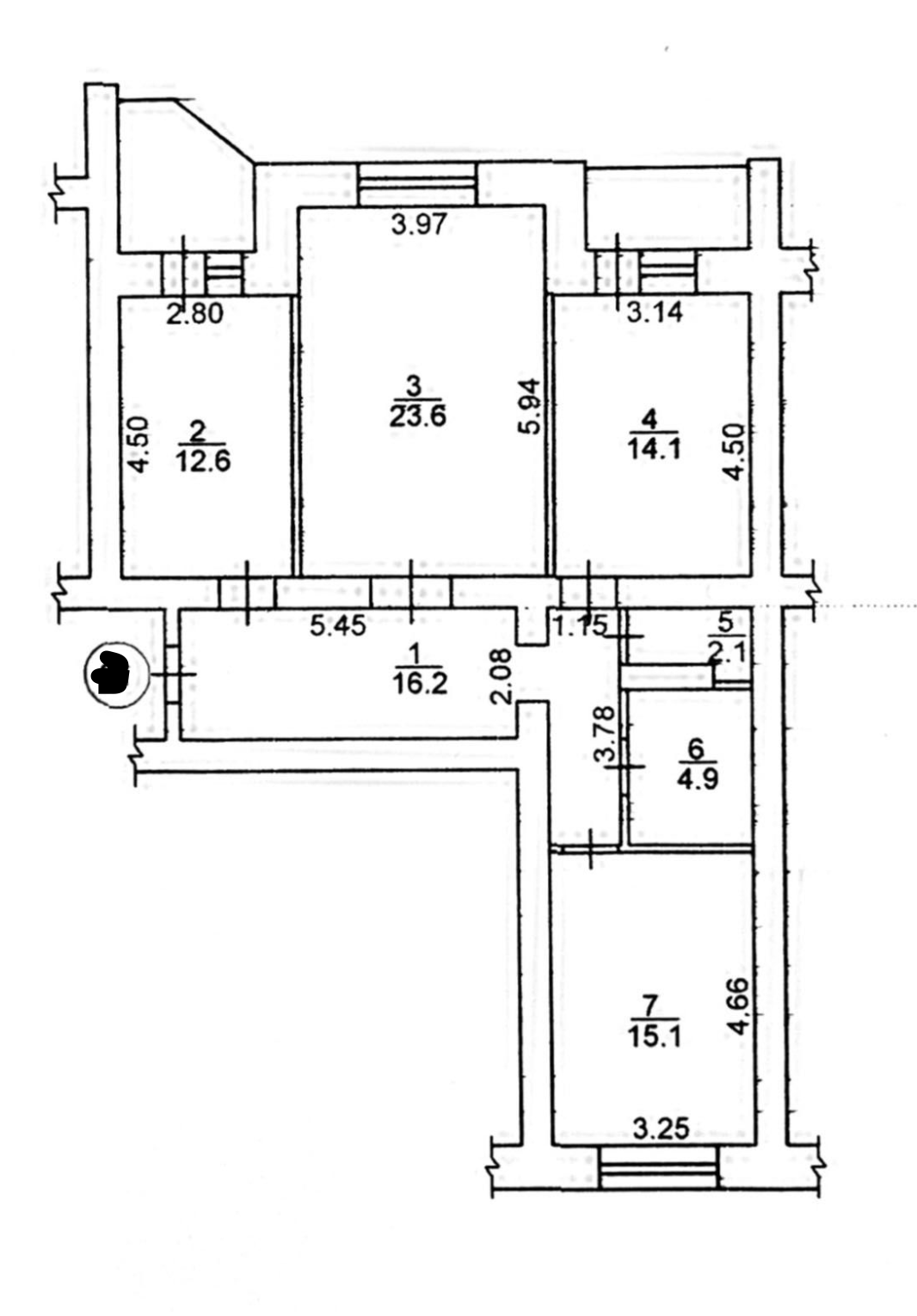 Продаж 3-кімнатної квартири 92 м²