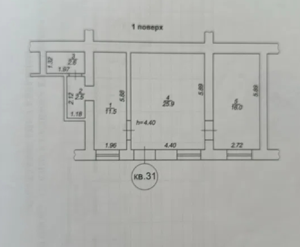 Оренда офісу 58 м², Успенский пров.