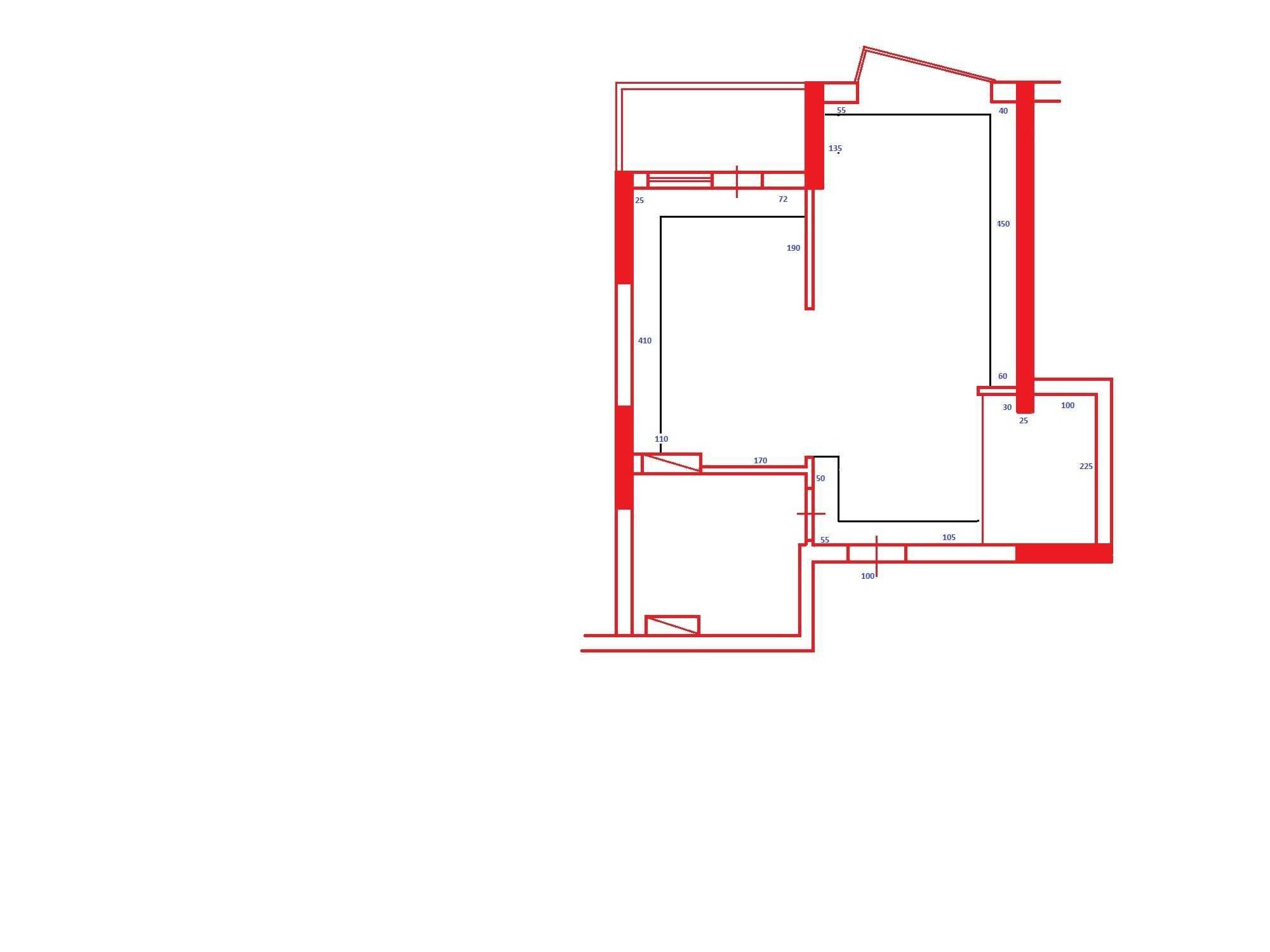 Продажа 1-комнатной квартиры 45 м²