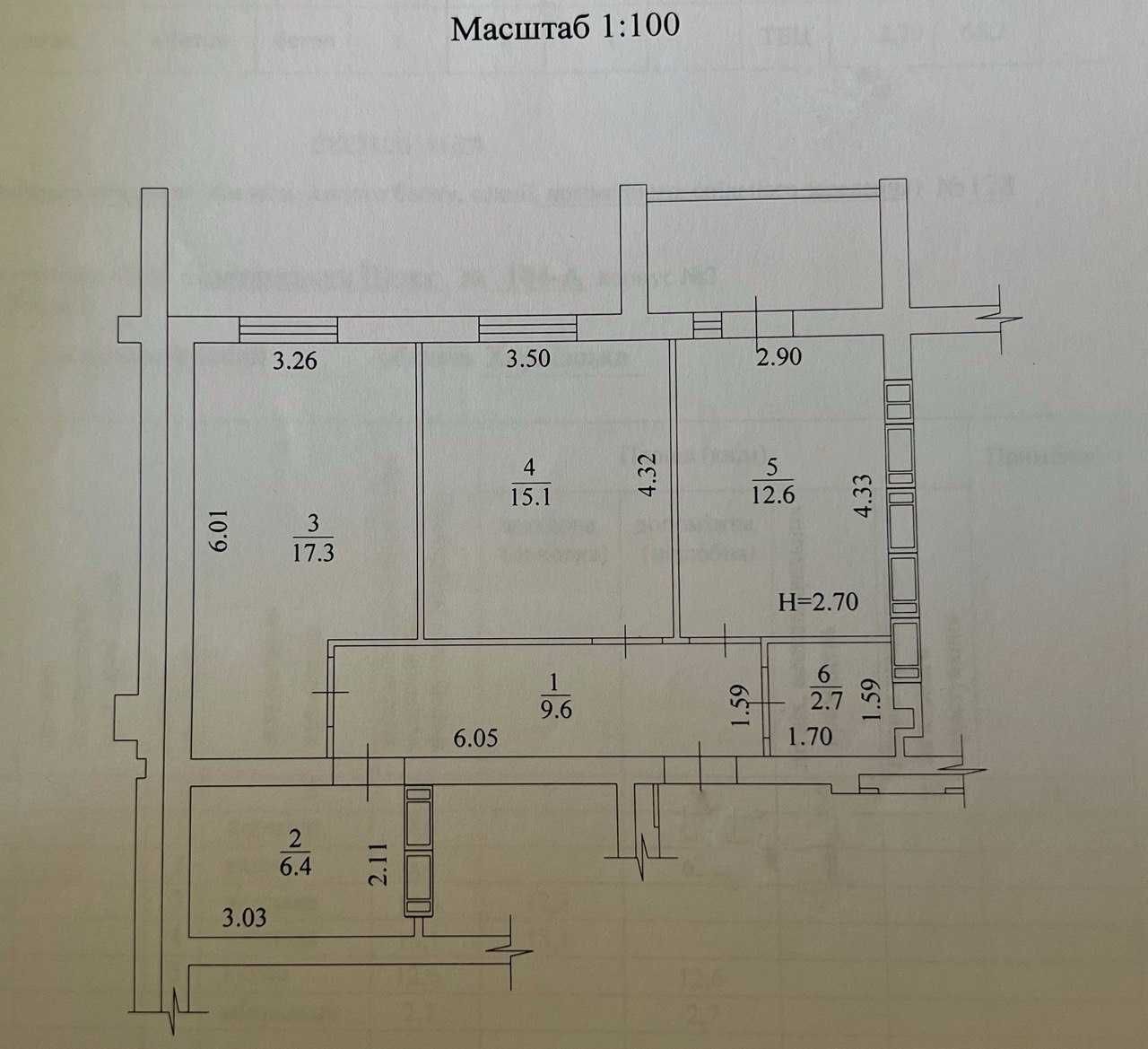 Продаж 2-кімнатної квартири 68 м²