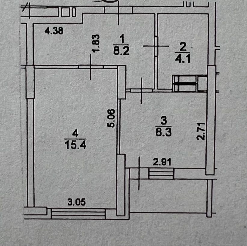 Продаж 1-кімнатної квартири 40 м²