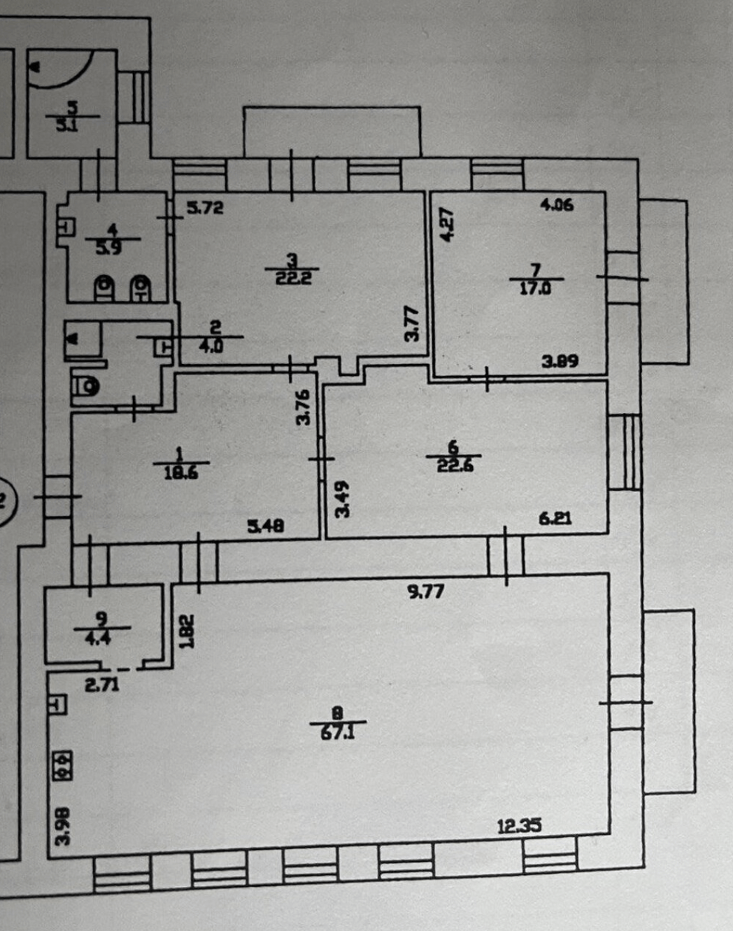 Оренда 4-кімнатної квартири 176 м²