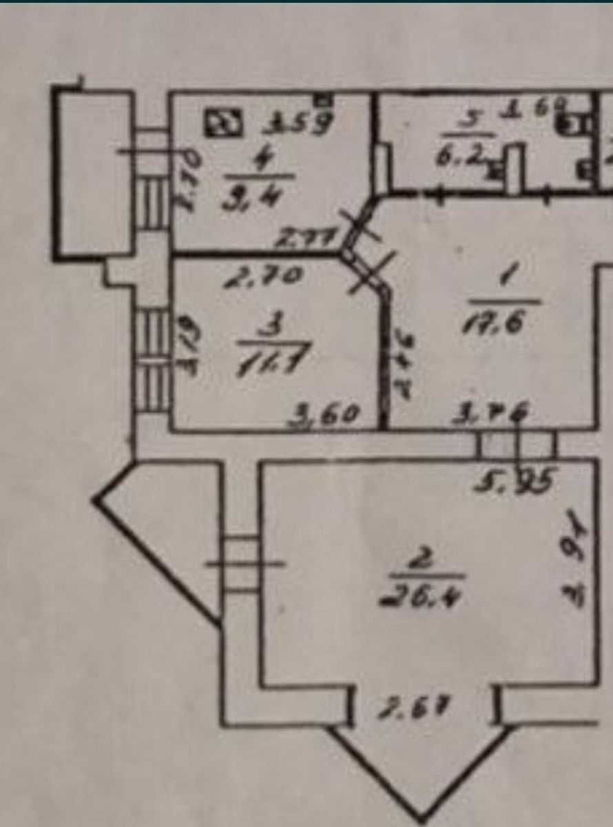 Продаж 2-кімнатної квартири 75 м²