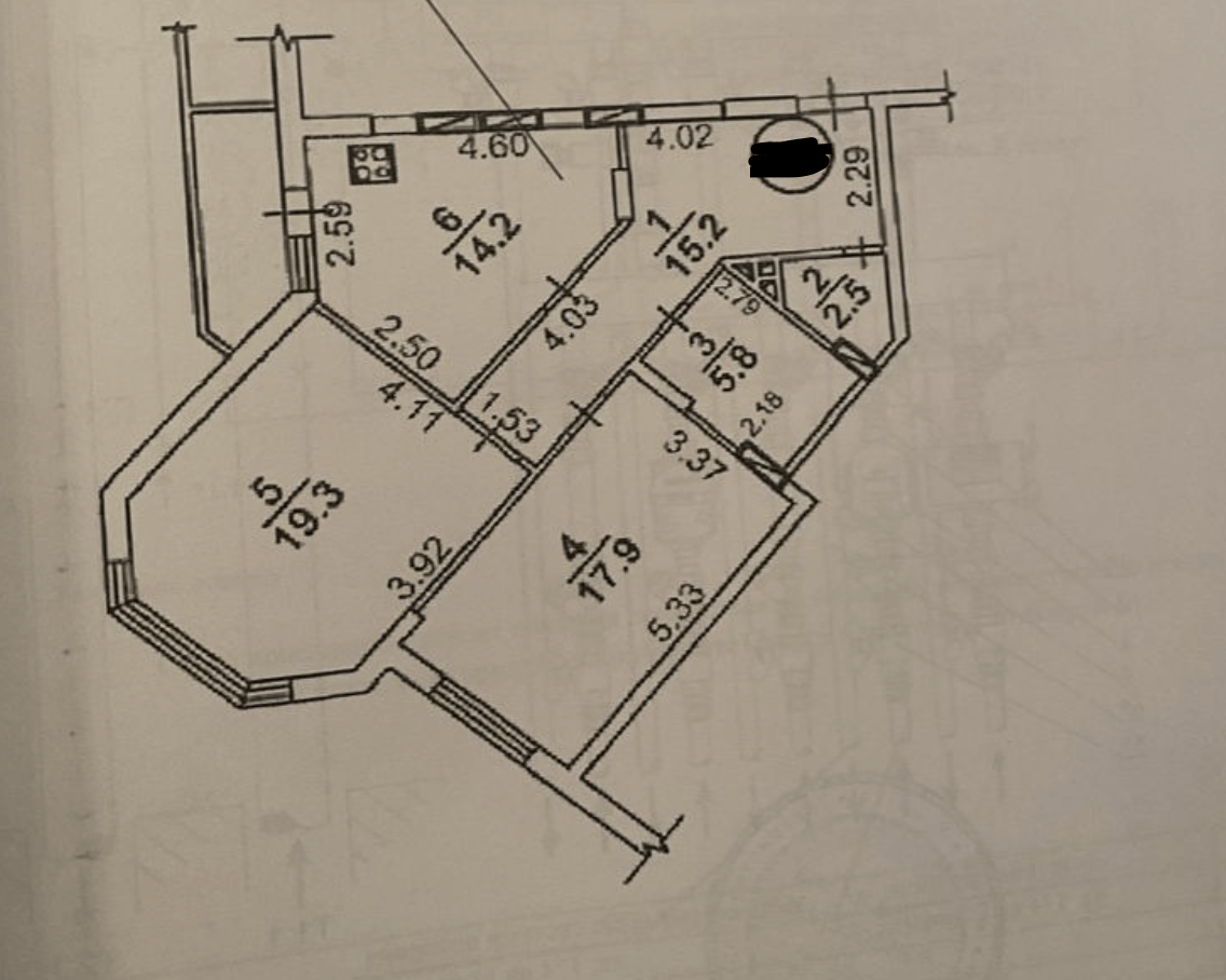 Продаж 2-кімнатної квартири 77 м²