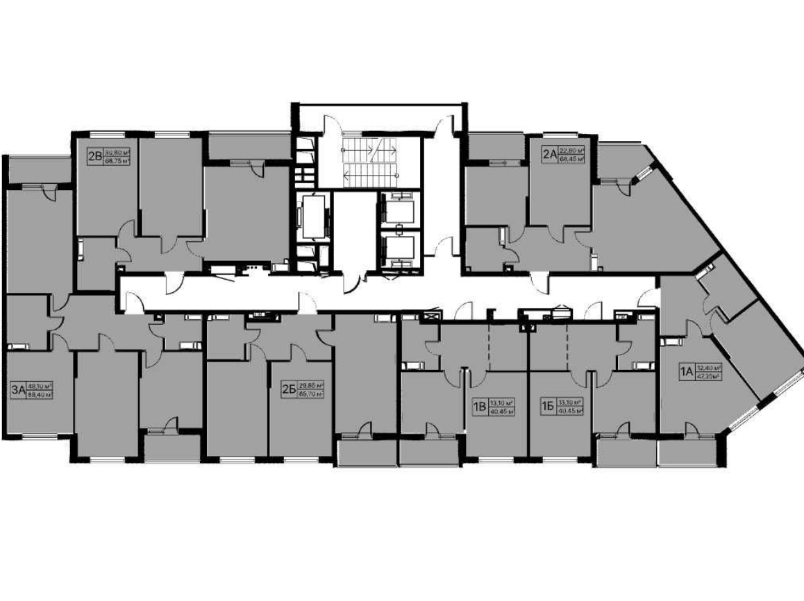 Продажа 2-комнатной квартиры 68 м²