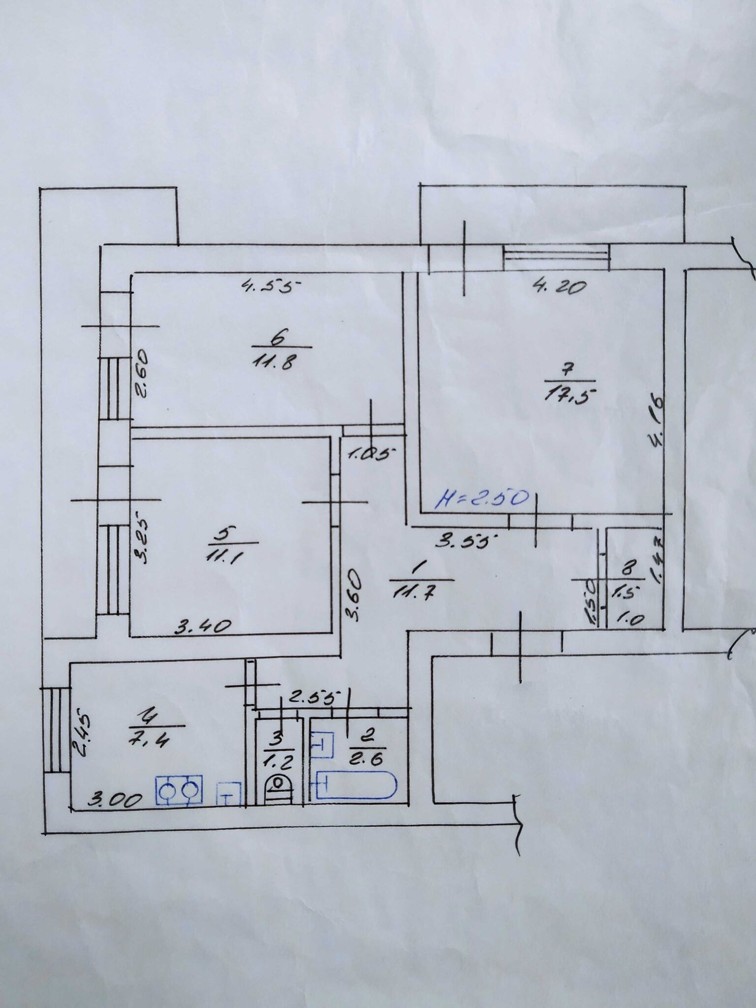 Продажа 3-комнатной квартиры 68 м²