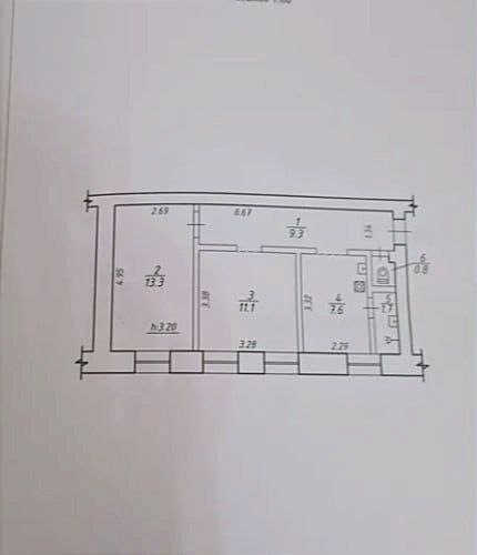 Продажа 2-комнатной квартиры 44.7 м², Казацкий Вал ул.