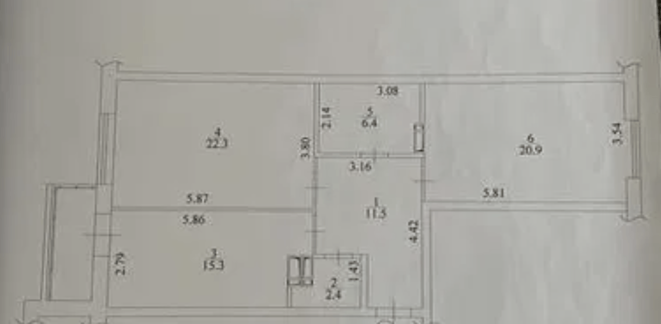 Продажа 2-комнатной квартиры 82 м²