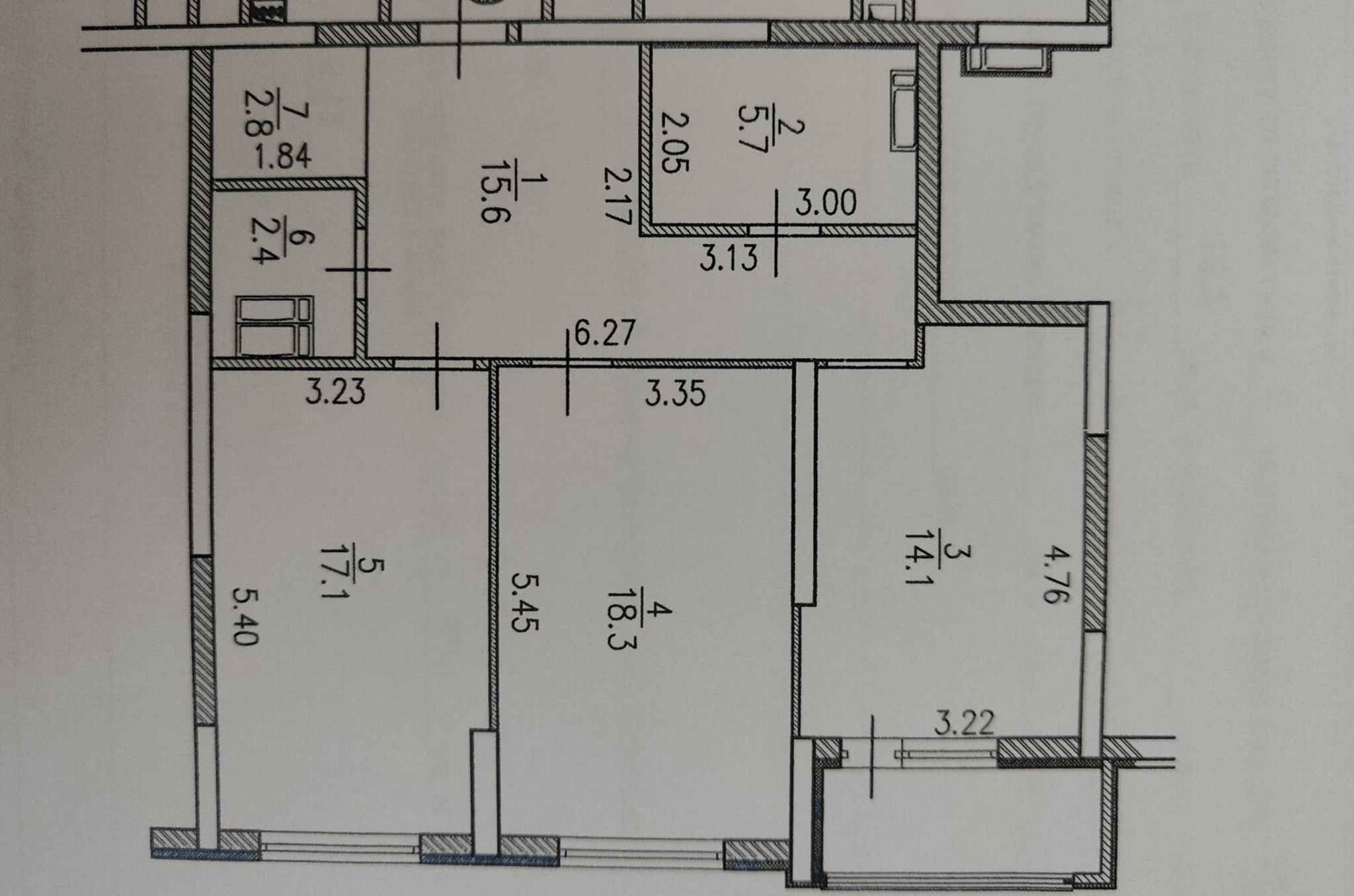 Продажа 2-комнатной квартиры 80 м²