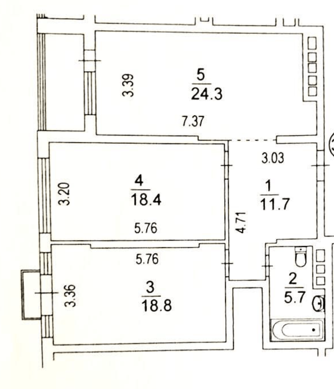 Продаж 2-кімнатної квартири 80 м²