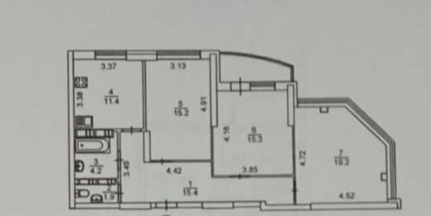 Продажа 3-комнатной квартиры 85 м²