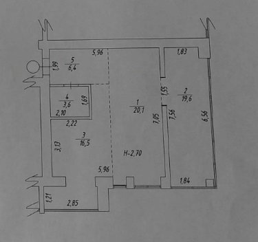 Продажа 2-комнатной квартиры 66 м²