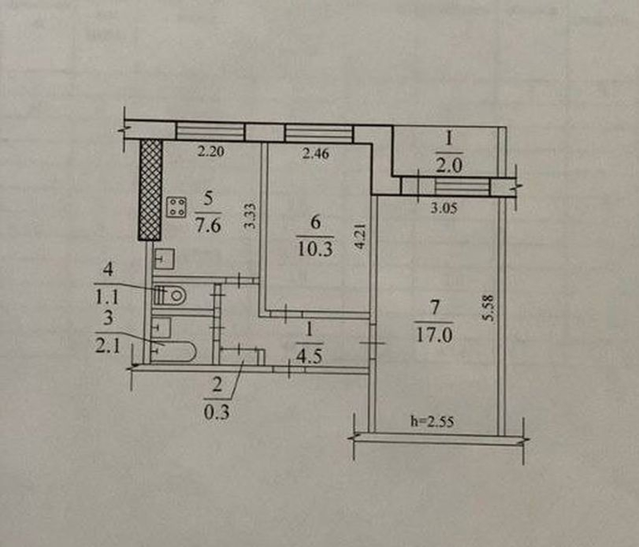 Продаж 2-кімнатної квартири 45 м², Полонської-Василенко вул., 2