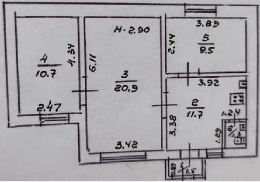 Продаж 3-кімнатної квартири 56 м², Генерала Ватутіна вул.