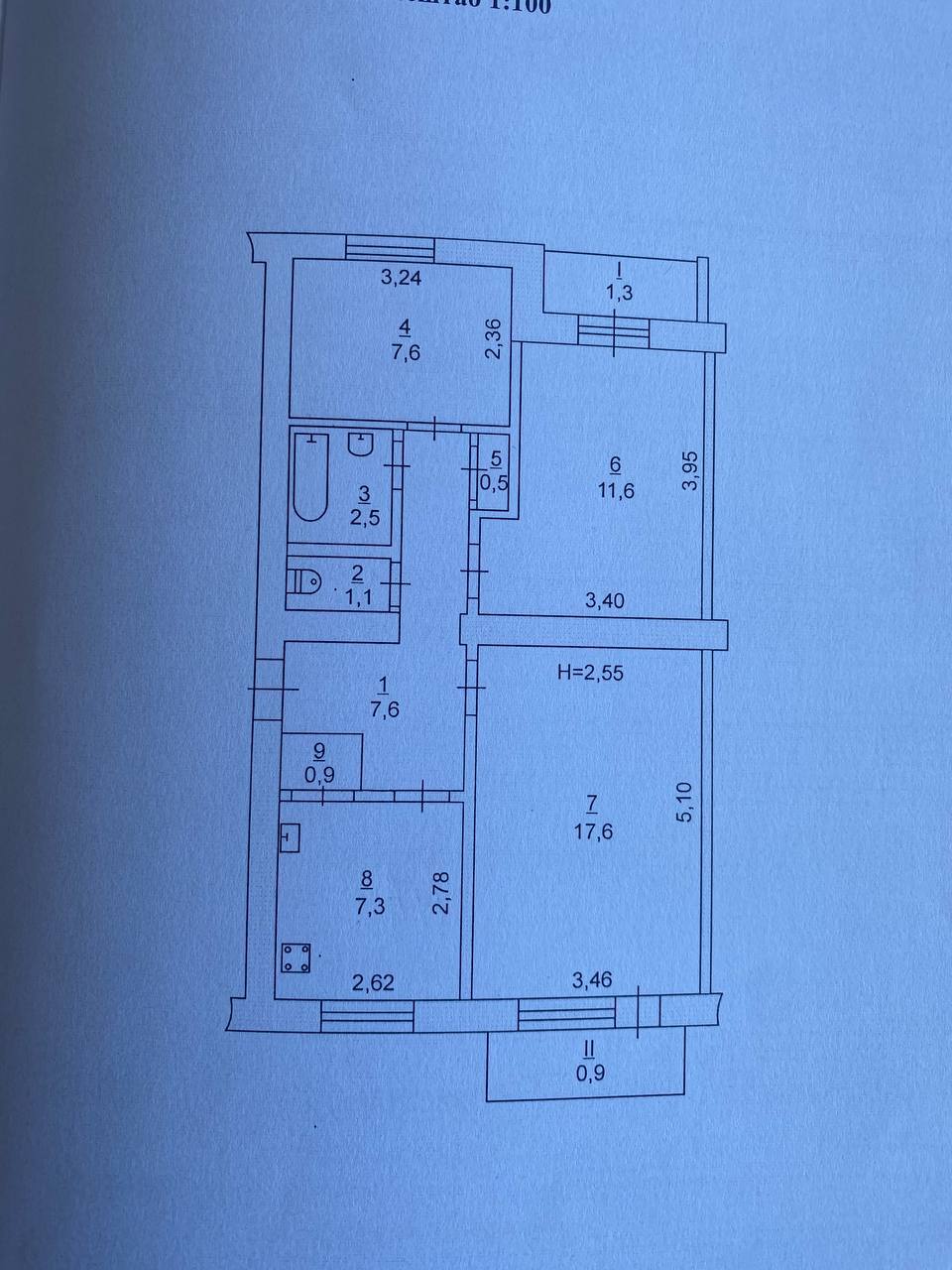 Продажа 3-комнатной квартиры 59 м², Святоандреевская ул., 19