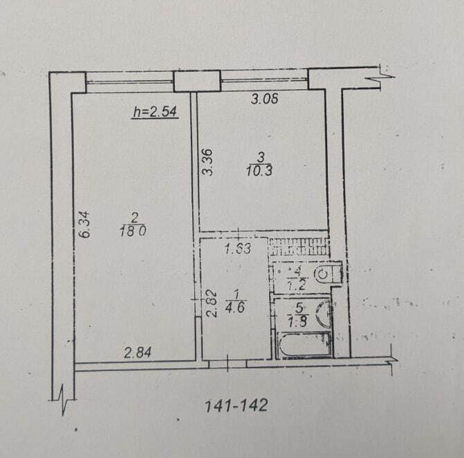 Продажа 1-комнатной квартиры 36 м², Романа Атаманюка ул.