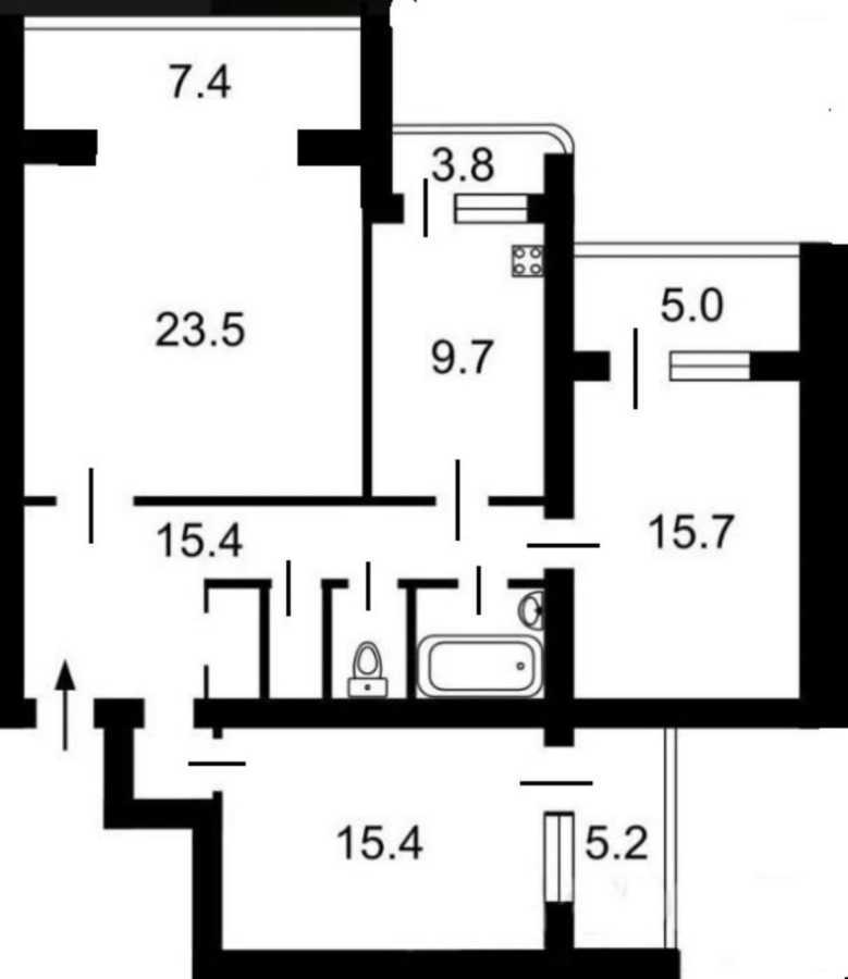 Оренда 3-кімнатної квартири 100 м², Старонаводницька вул., 4