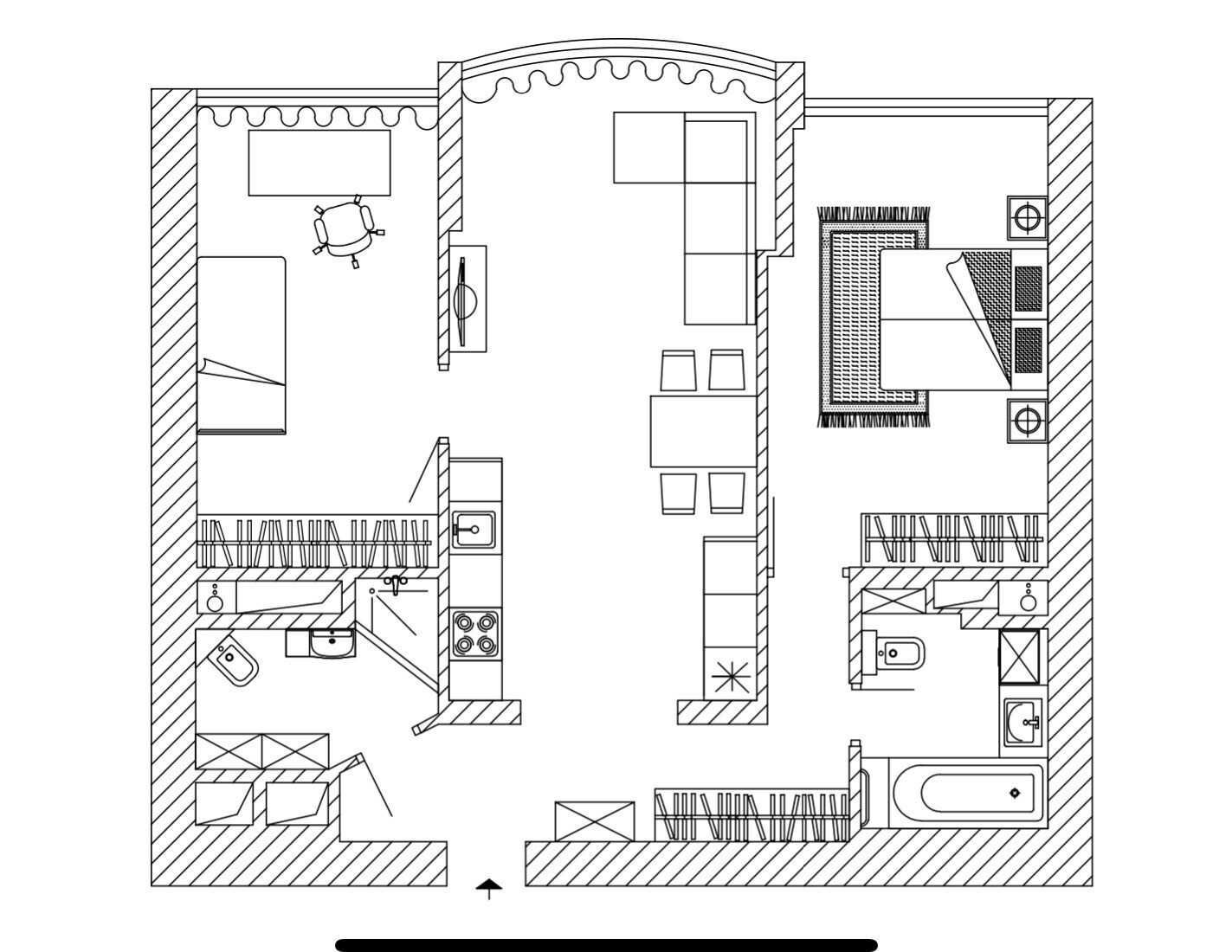 Оренда 2-кімнатної квартири 75 м²