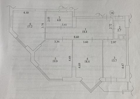 Продаж 3-кімнатної квартири 100 м²