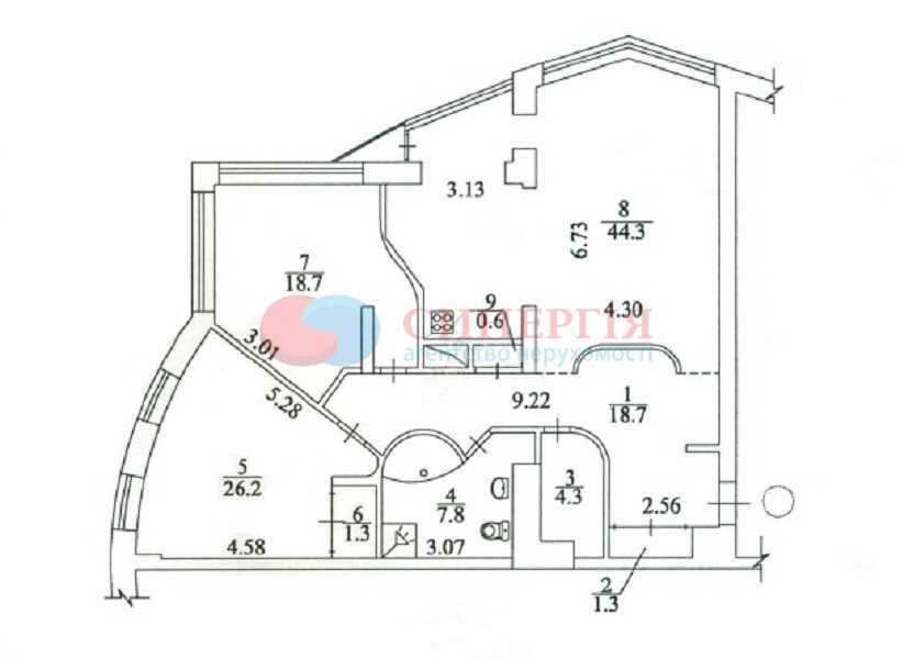 Аренда 3-комнатной квартиры 123 м², Леси Украинки бул., 30Б