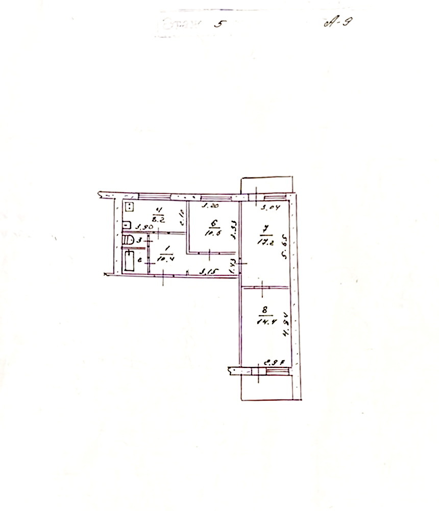 Продажа 3-комнатной квартиры 68 м², Автозаводская ул., 6А