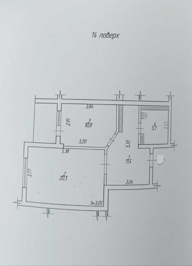 Продажа 1-комнатной квартиры 51.3 м², Гната Хоткевича ул., 10