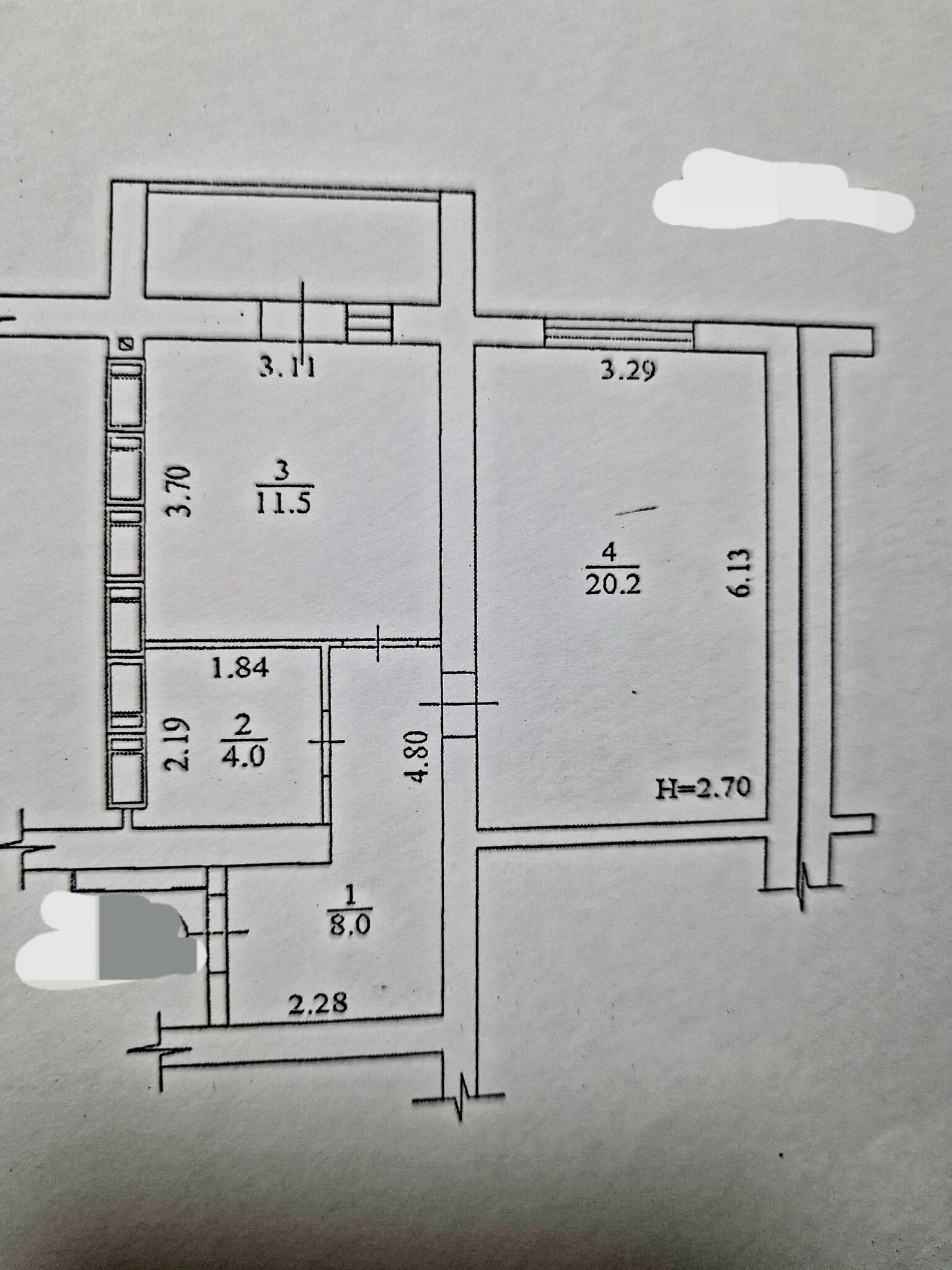 Продаж 1-кімнатної квартири 45 м²