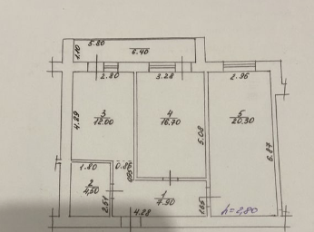 Продажа 2-комнатной квартиры 60 м²